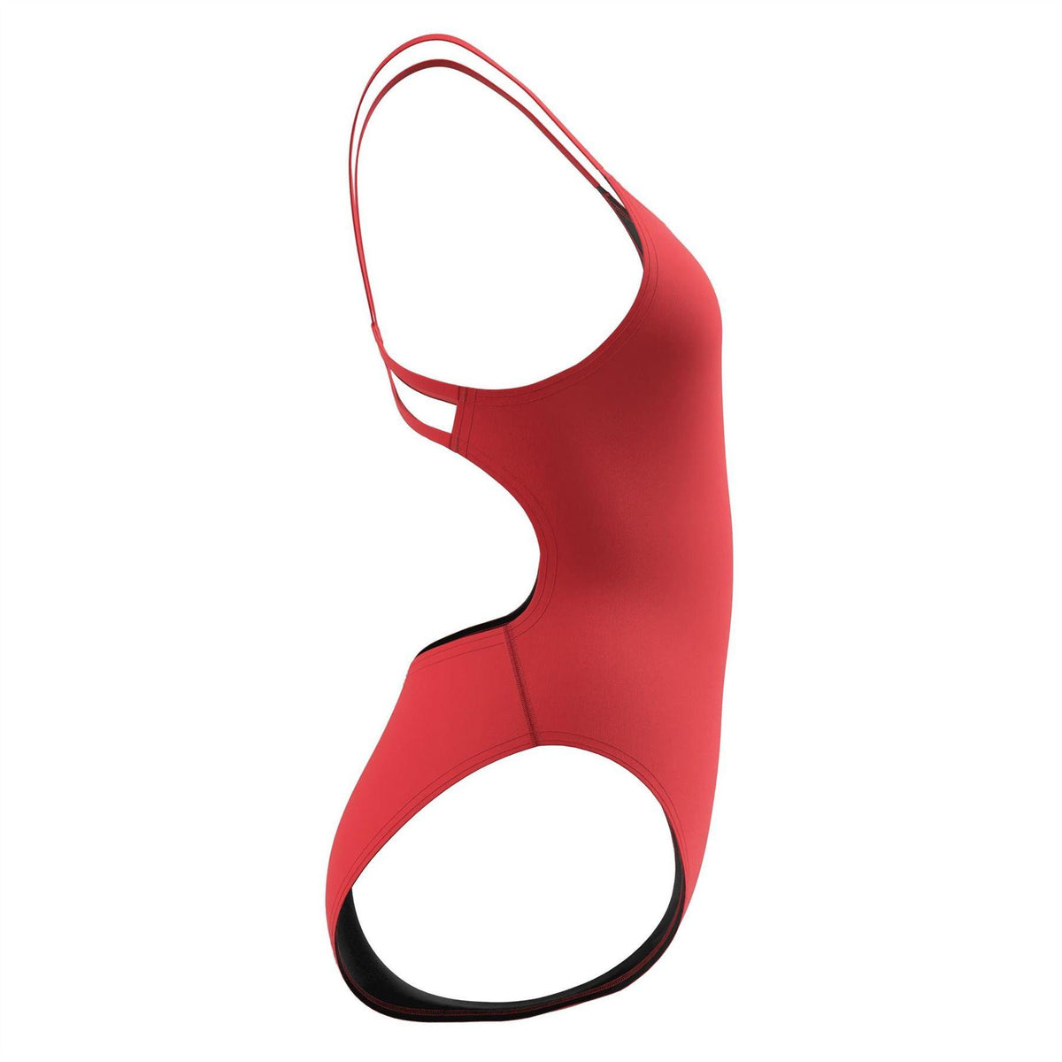 Red - Side - Speedo Womens-Ladies Endurance One Piece Swimsuit
