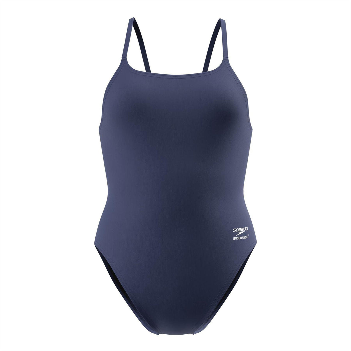 Navy - Front - Speedo Womens-Ladies Endurance One Piece Swimsuit