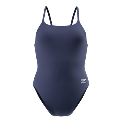 Navy - Front - Speedo Womens-Ladies Endurance One Piece Swimsuit
