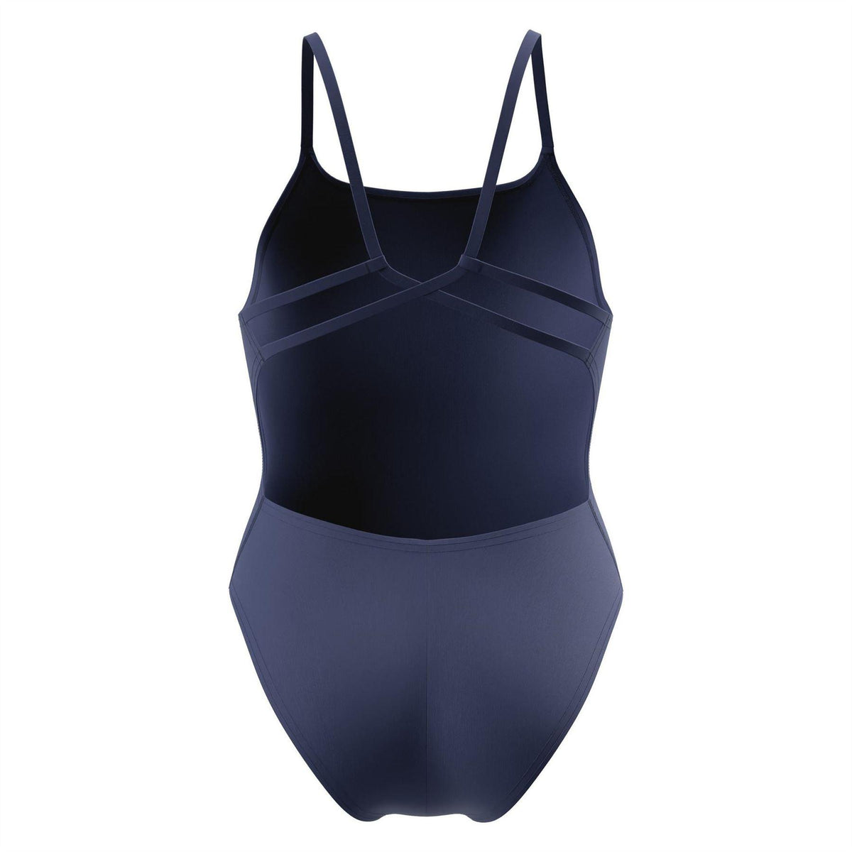 Navy - Back - Speedo Womens-Ladies Endurance One Piece Swimsuit