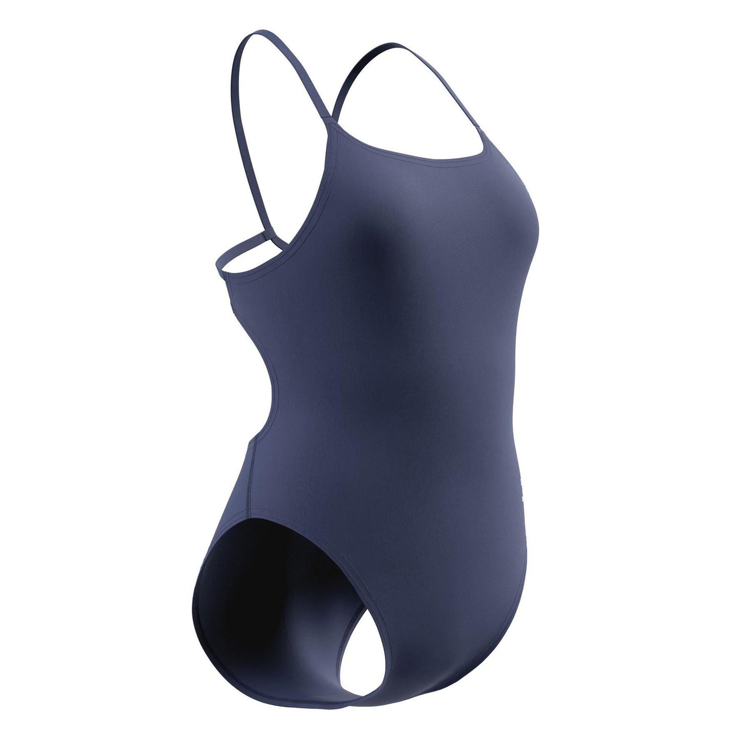 Navy - Side - Speedo Womens-Ladies Endurance One Piece Swimsuit
