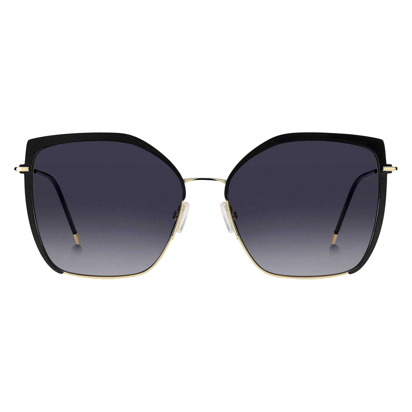 Gold-Black - Back - Boss Womens-Ladies Round Cat Eye Sunglasses