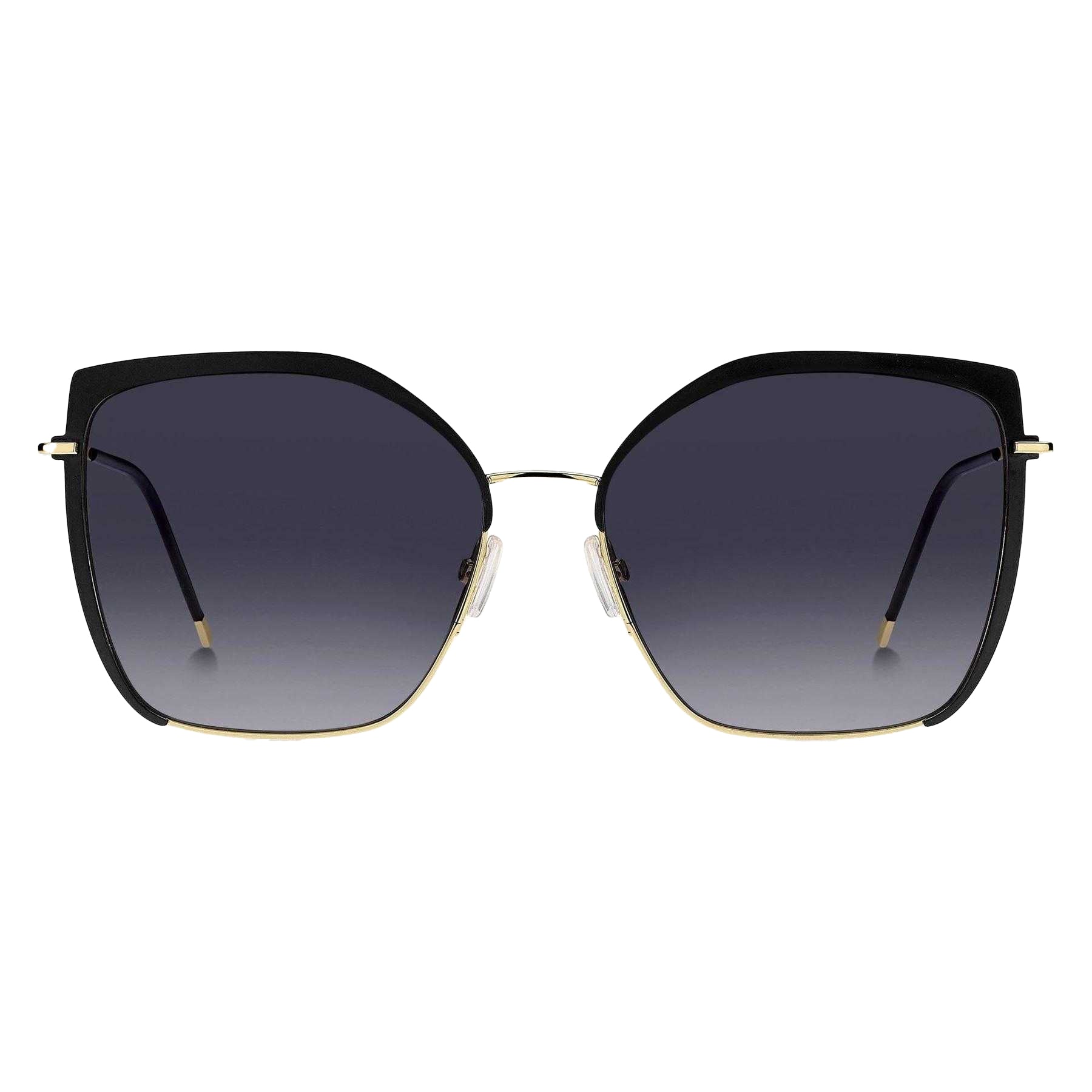 Gold-Black - Back - Boss Womens-Ladies Round Cat Eye Sunglasses