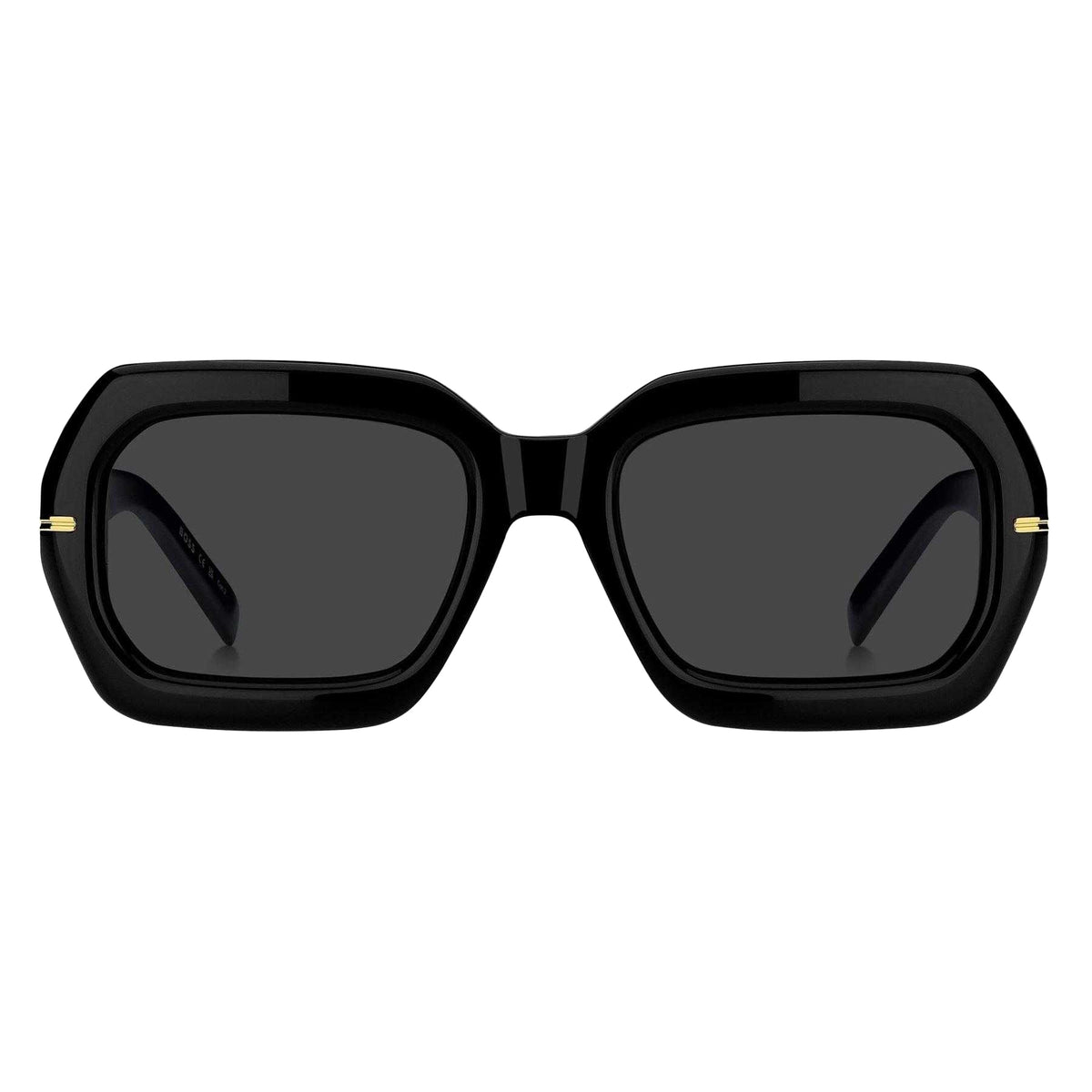 Black - Back - Boss Womens-Ladies Round Sunglasses