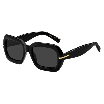 Black - Front - Boss Womens-Ladies Round Sunglasses