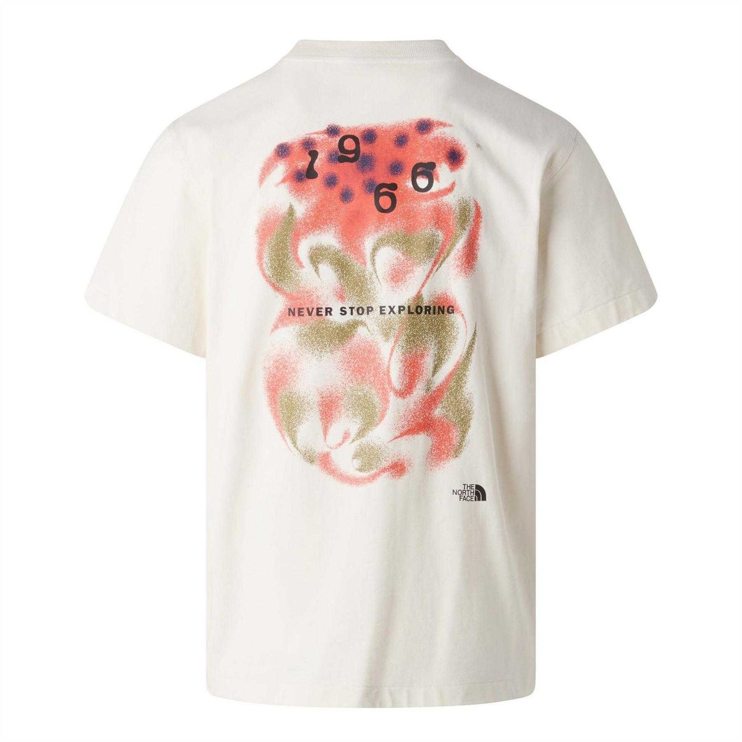 White - Back - The North Face Mens 1966 Motion Graphic Print Oversized T-Shirt