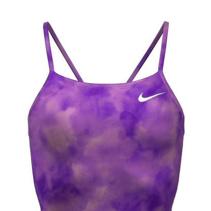 Purple - Lifestyle - Nike Womens-Ladies Tie Dye One Piece Swimsuit