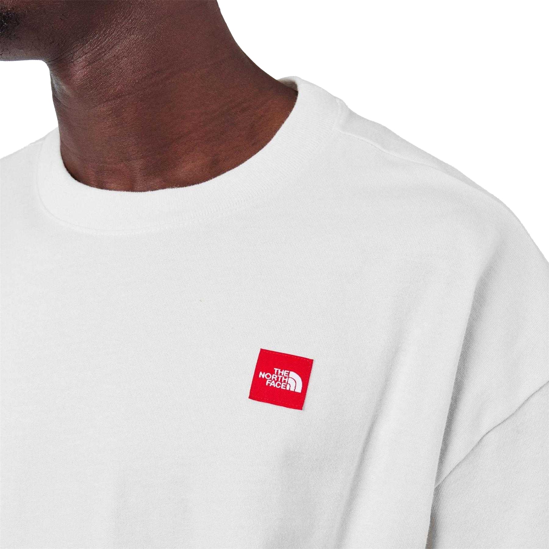 White - Side - The North Face Mens Box Logo T-Shirt