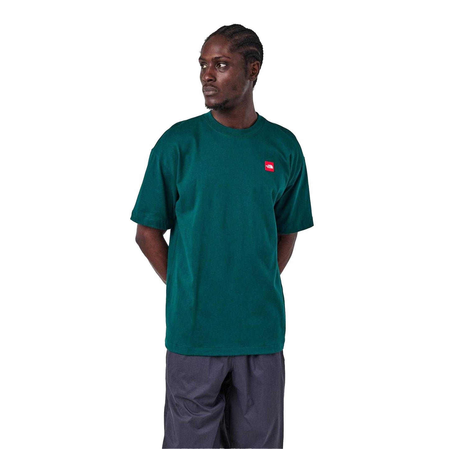 Hunter Green - Lifestyle - The North Face Mens Box Logo T-Shirt