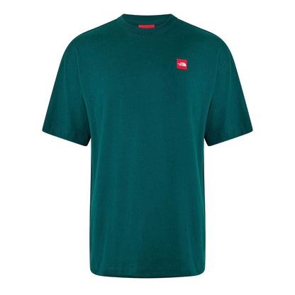Hunter Green - Front - The North Face Mens Box Logo T-Shirt