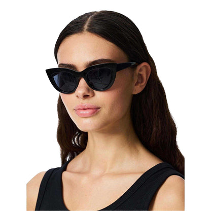 Black - Lifestyle - Pieces Womens-Ladies Donai Cat Eye Sunglasses