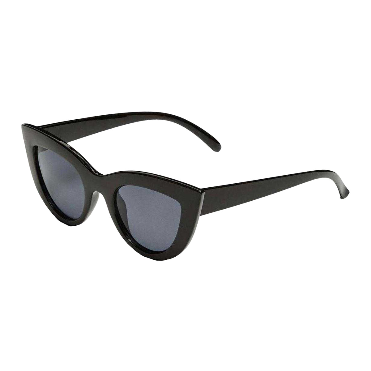 Black - Front - Pieces Womens-Ladies Donai Cat Eye Sunglasses