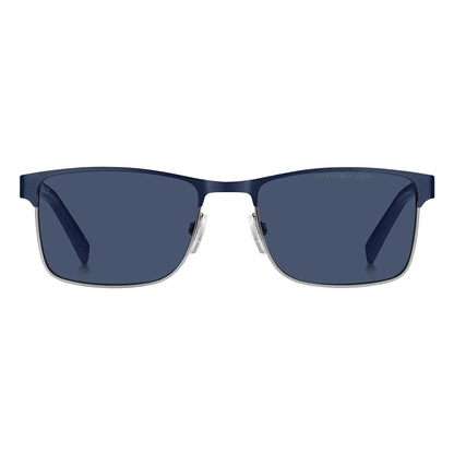 Navy - Back - Tommy Hilfiger Mens Rectangle Sunglasses