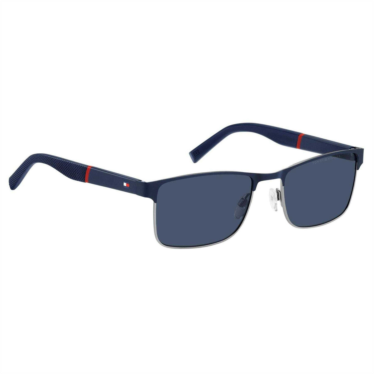 Navy - Side - Tommy Hilfiger Mens Rectangle Sunglasses
