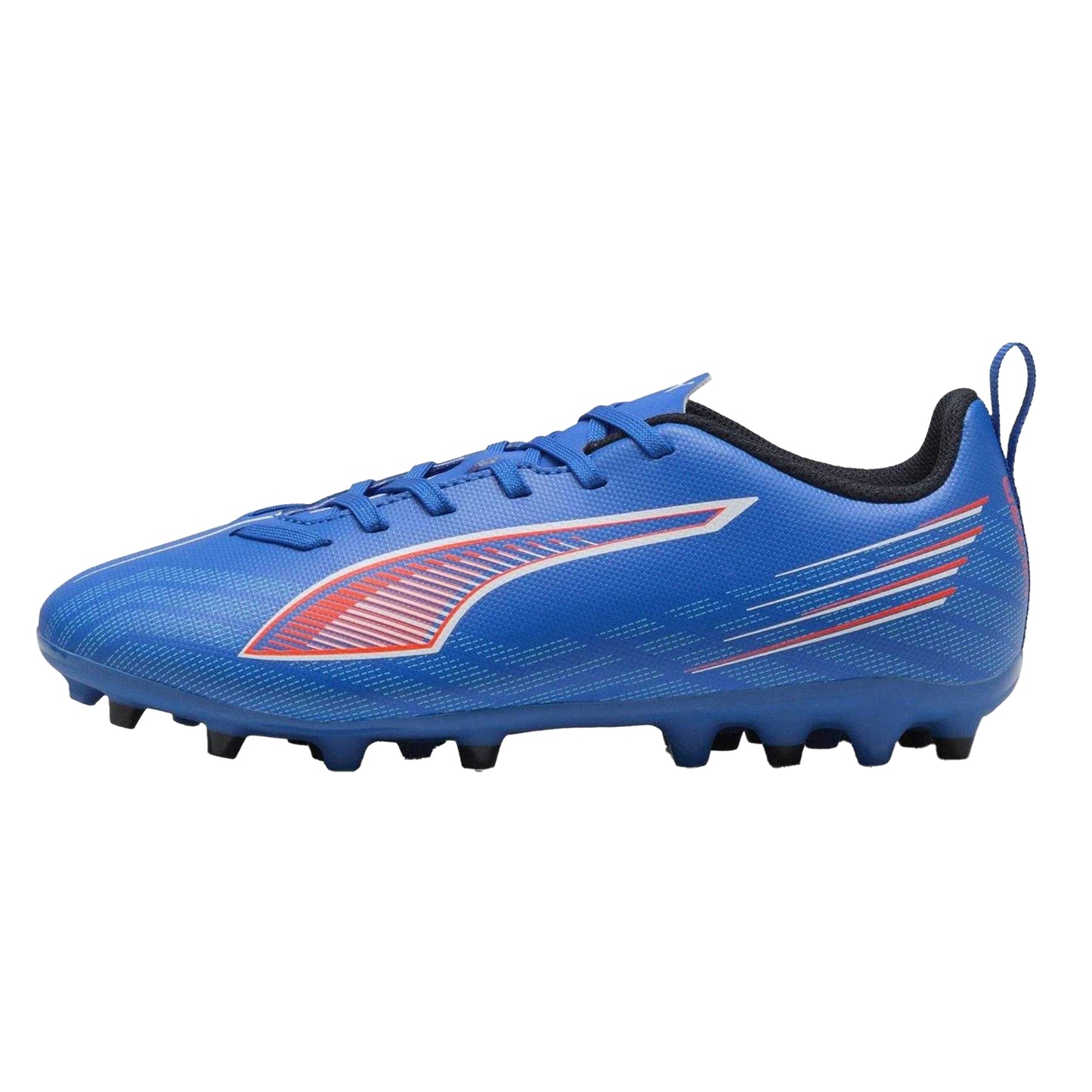 Blue-White-Red - Back - Puma Childrens-Kids Ultra 6 Play Firm Ground Football Boots
