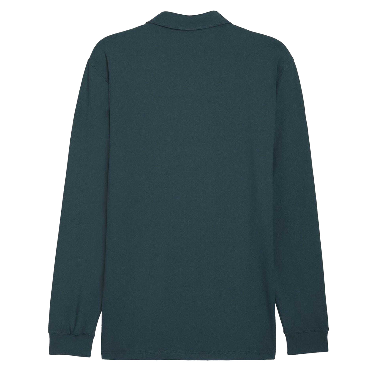 Green-Slate - Back - Puma Mens Cloudspun Midweight Long-Sleeved Polo Shirt