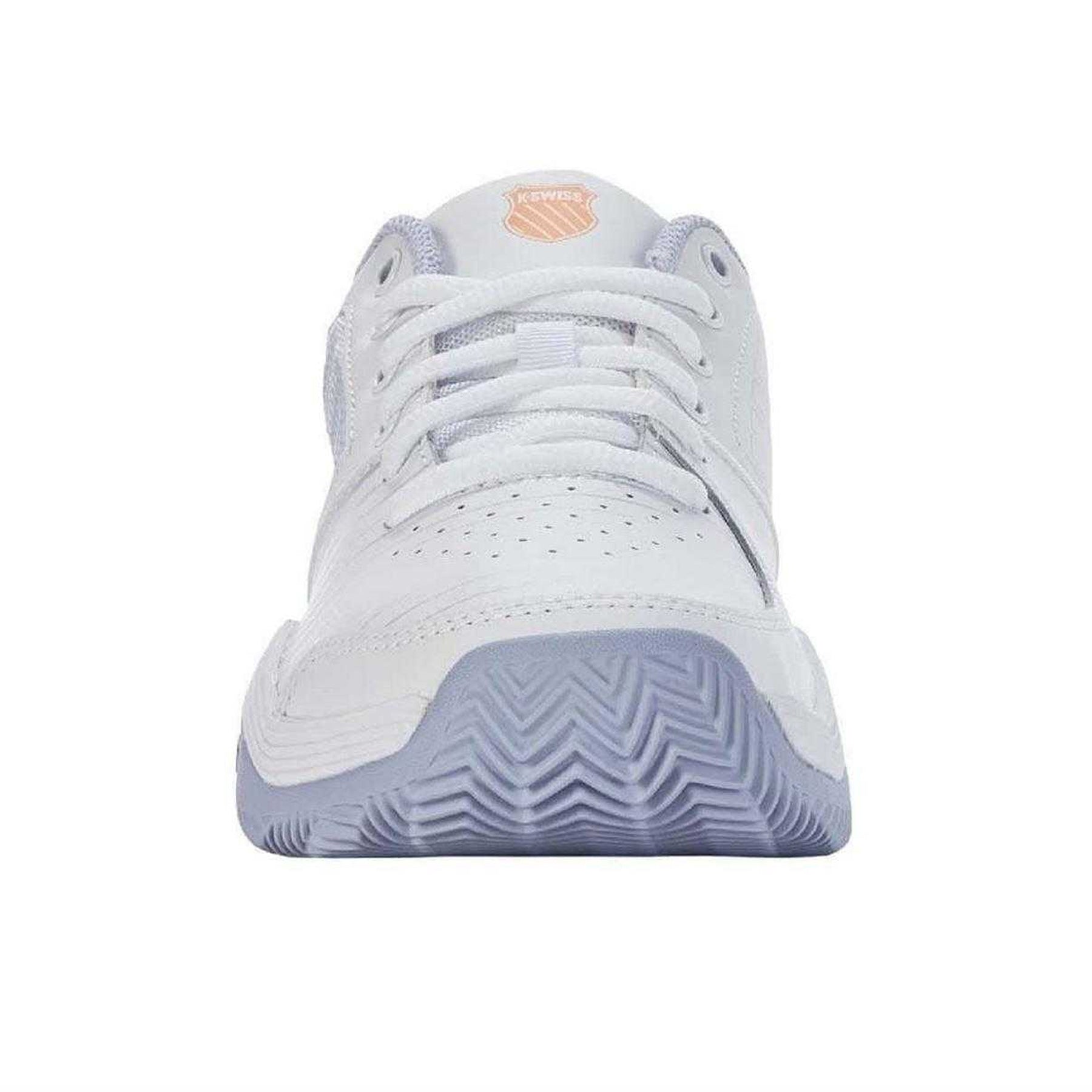 White - Lifestyle - K-Swiss Womens-Ladies Court Express HB Leather Tennis Shoes
