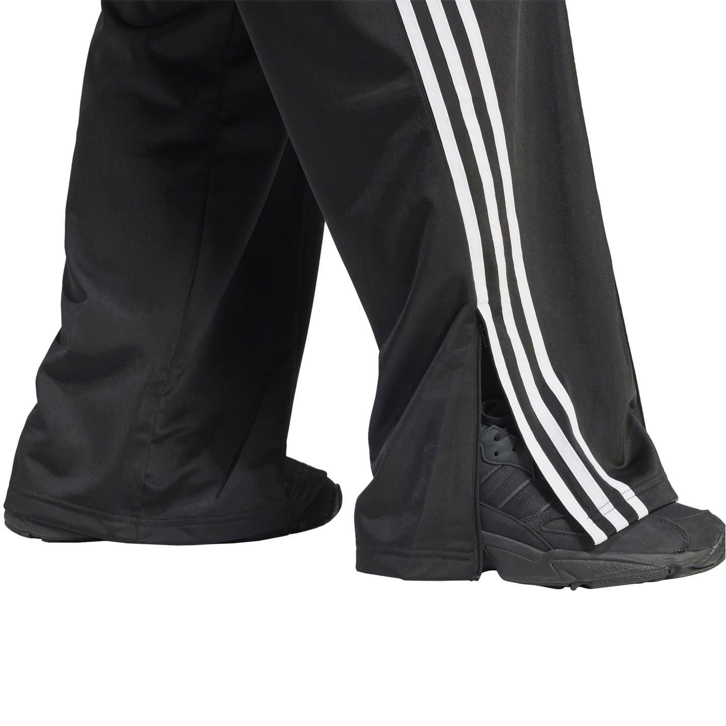 Black-White - Lifestyle - Adidas Womens-Ladies Firebird Open Hem Joggers