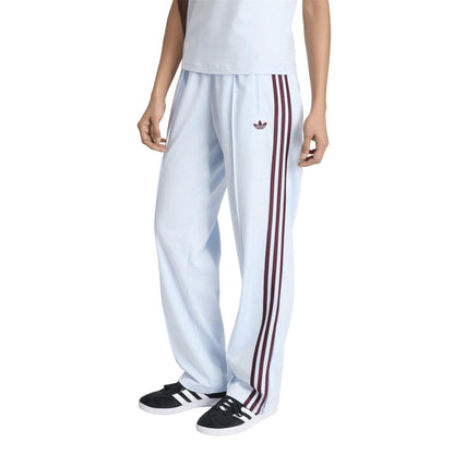 Maroon - Pack Shot - Adidas Womens-Ladies Firebird Open Hem Joggers
