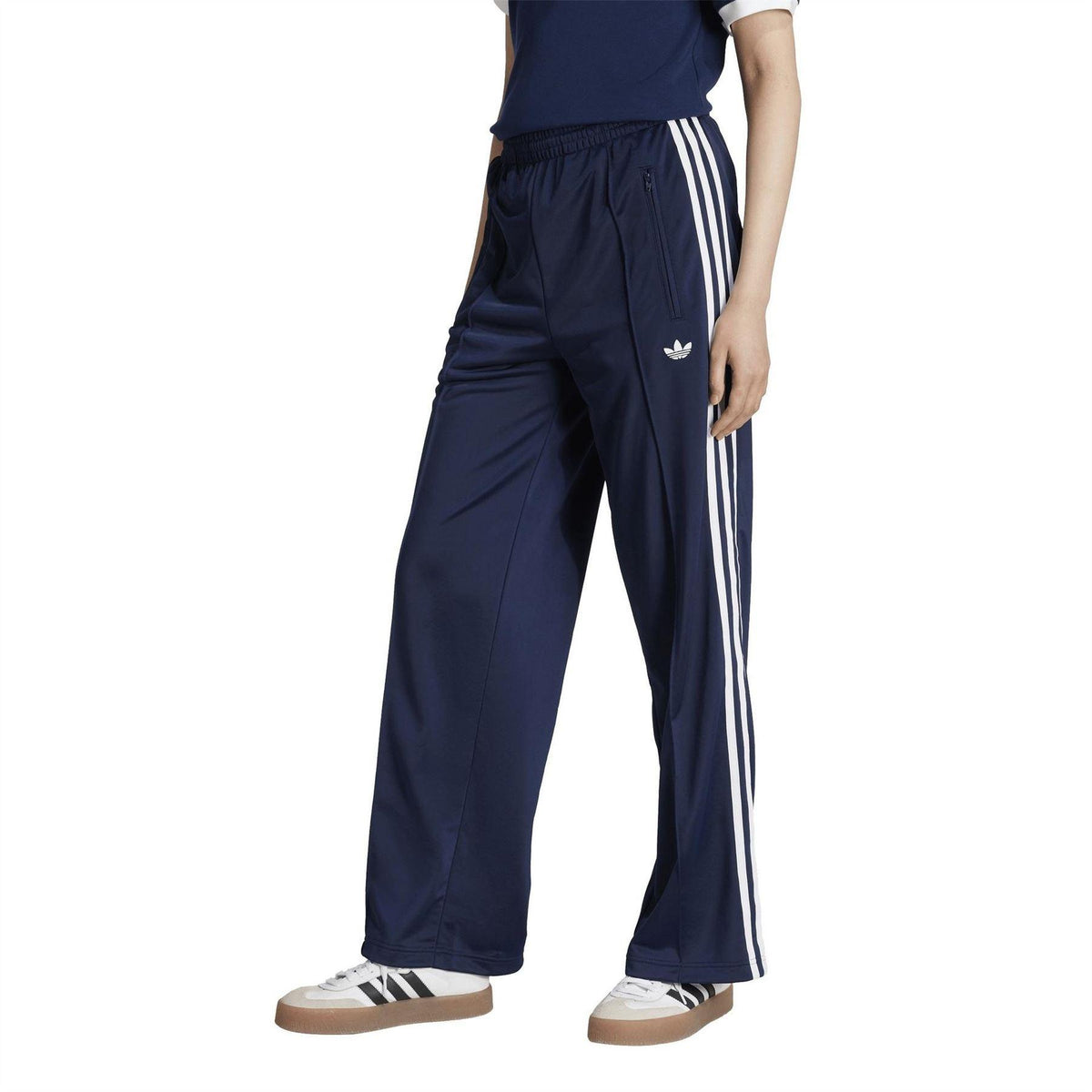 Night Indigo - Pack Shot - Adidas Womens-Ladies Firebird Open Hem Joggers