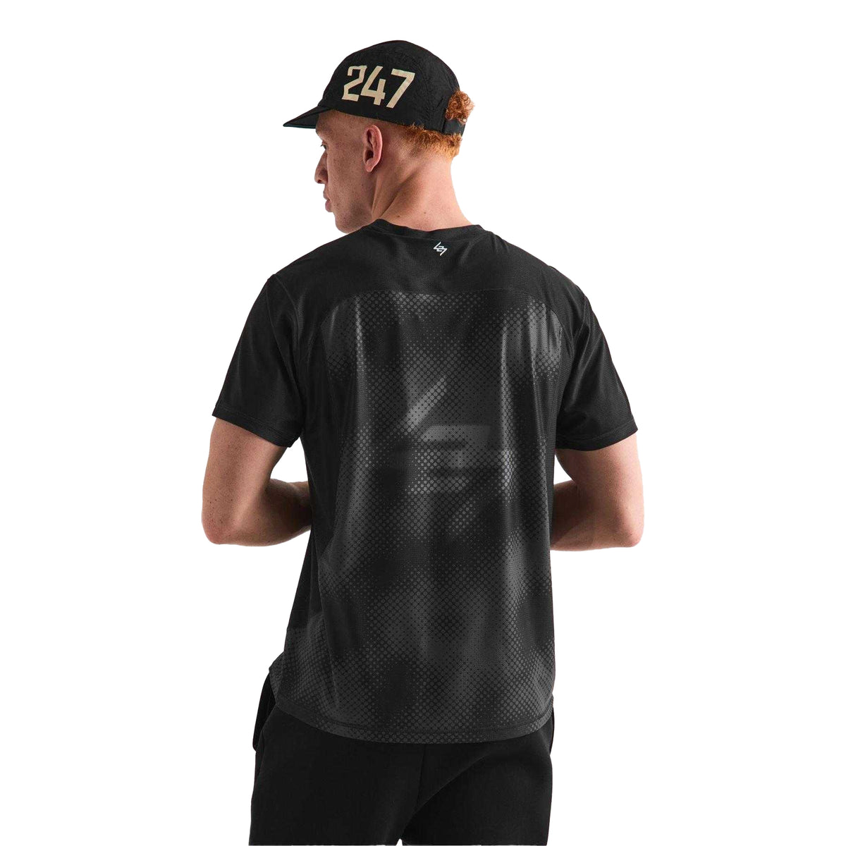 Black Fade - Pack Shot - Represent Mens 247 Hybrid Gym T-Shirt