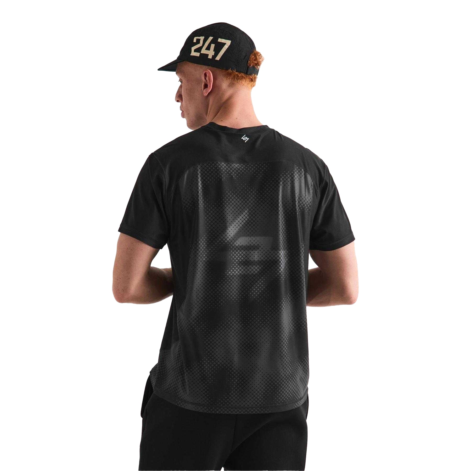 Black Fade - Pack Shot - Represent Mens 247 Hybrid Gym T-Shirt