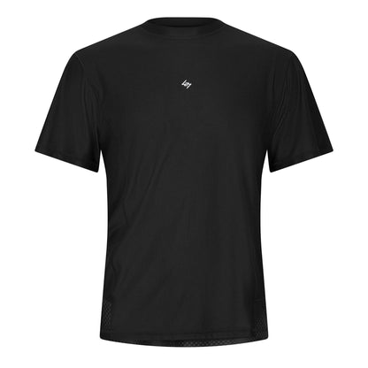 Black Fade - Front - Represent Mens 247 Hybrid Gym T-Shirt