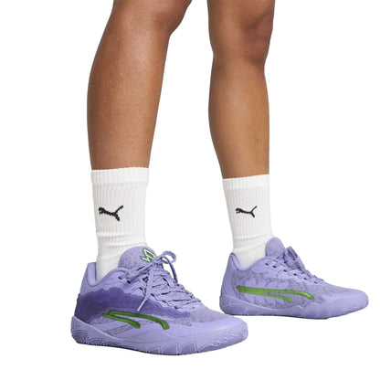 Lavender Purple - Close up - Puma Womens-Ladies Stewie 3 Lace Em Up Basketball Shoes
