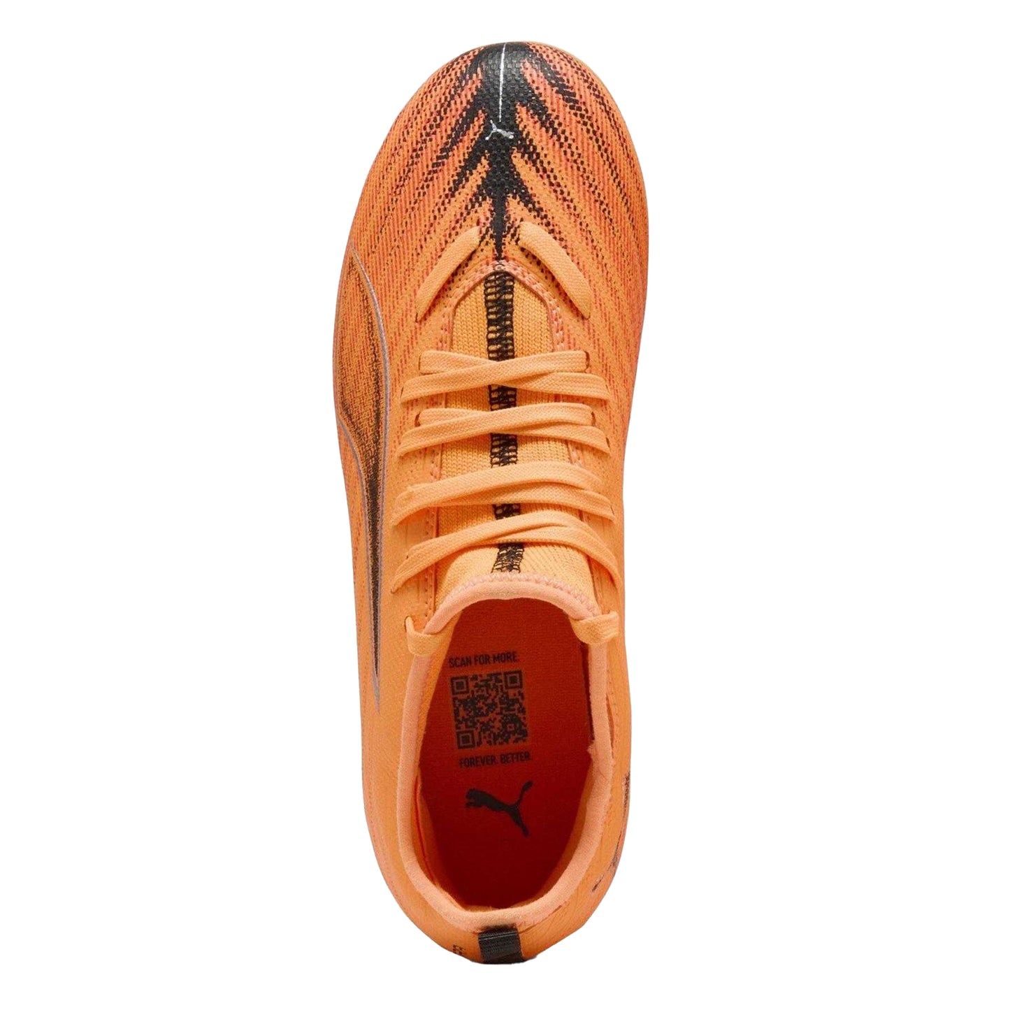 Red-Black - Side - Puma Childrens-Kids Ultra 6 Match Firm Ground Football Boots