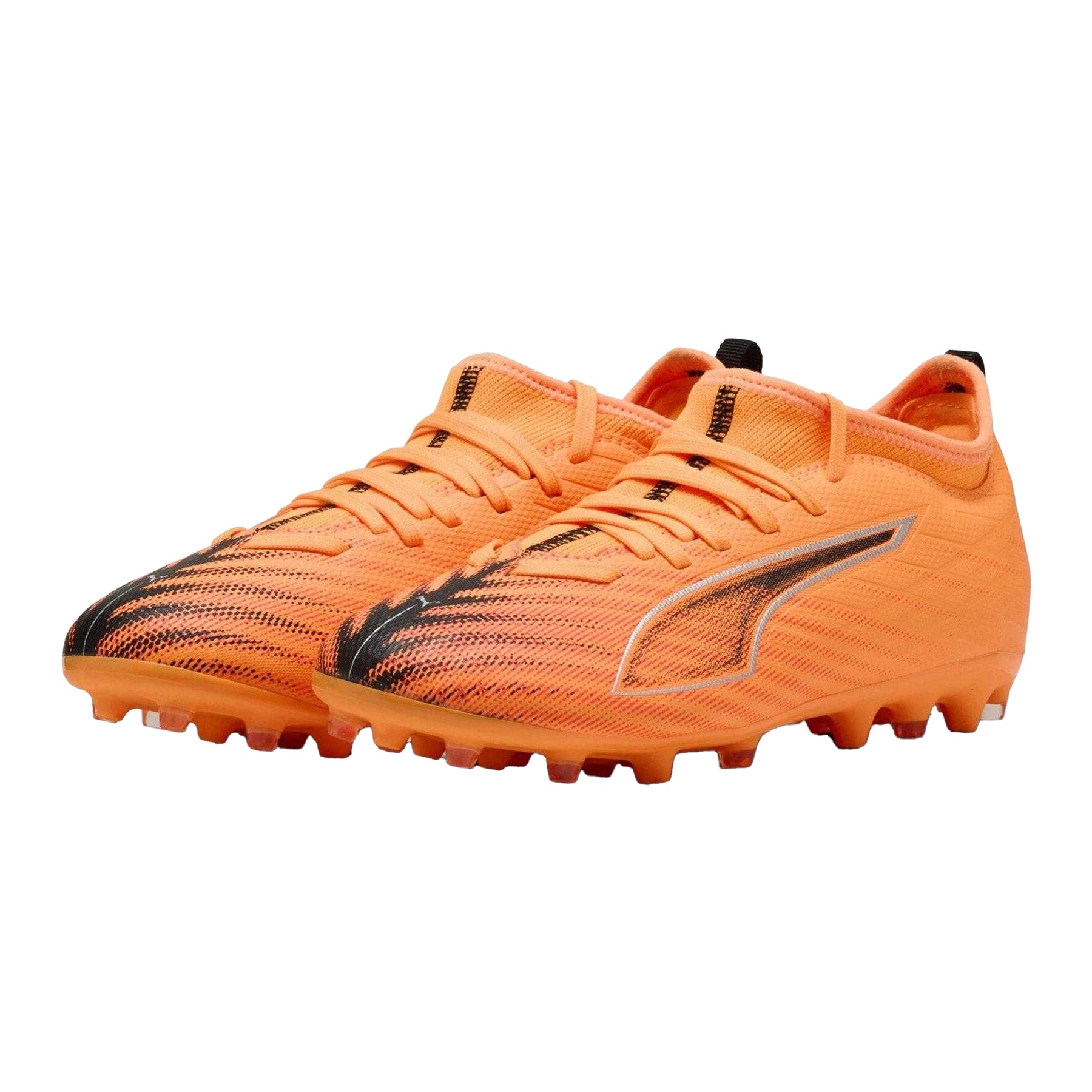 Red-Black - Pack Shot - Puma Childrens-Kids Ultra 6 Match Firm Ground Football Boots