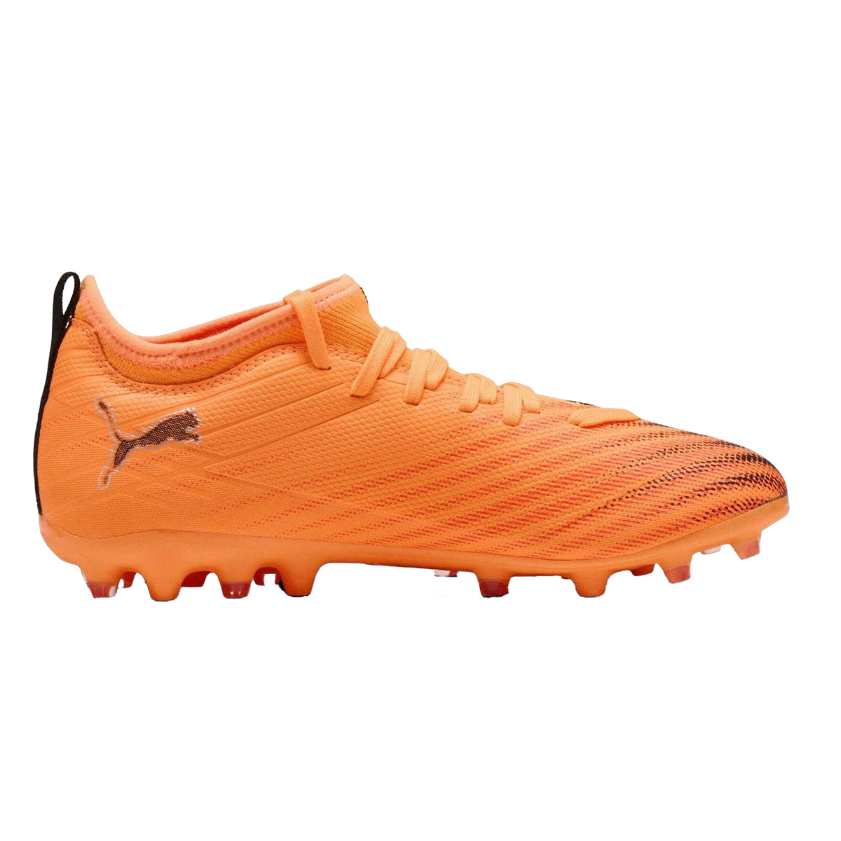 Red-Black - Front - Puma Childrens-Kids Ultra 6 Match Firm Ground Football Boots