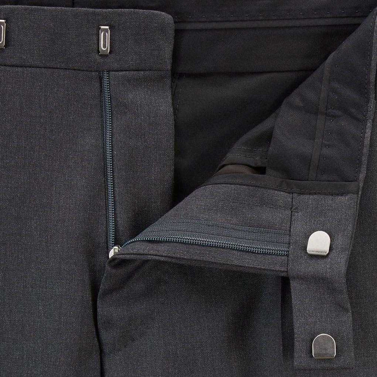 Grey - Side - Hugo Boss Mens Lenon Trousers