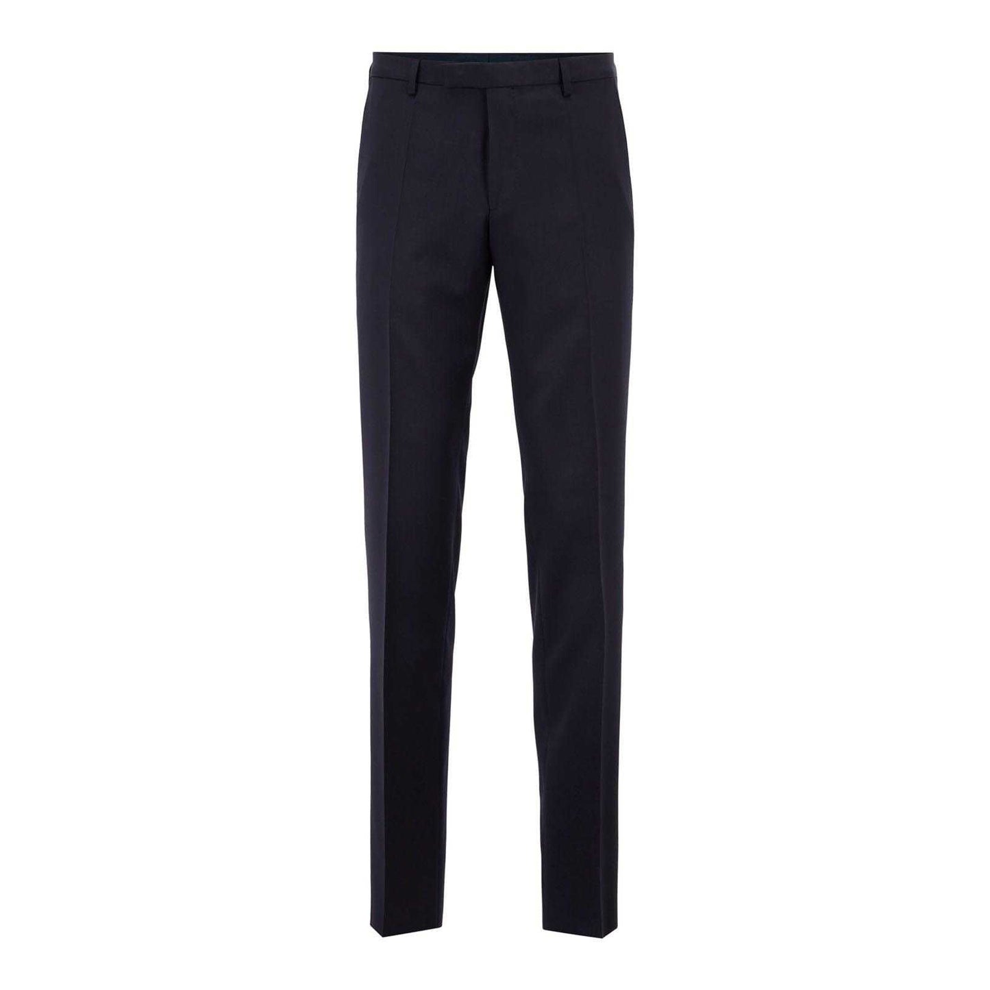 Dark Blue - Front - Hugo Boss Mens Lenon Trousers