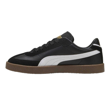 Black-White - Back - Puma Childrens-Kids Club II Era Leather Trainers