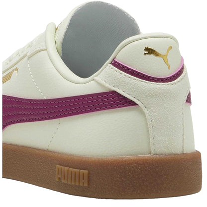 Wild Green - Pack Shot - Puma Childrens-Kids Club II Era Leather Trainers