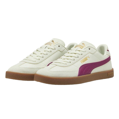 Wild Green - Close up - Puma Childrens-Kids Club II Era Leather Trainers