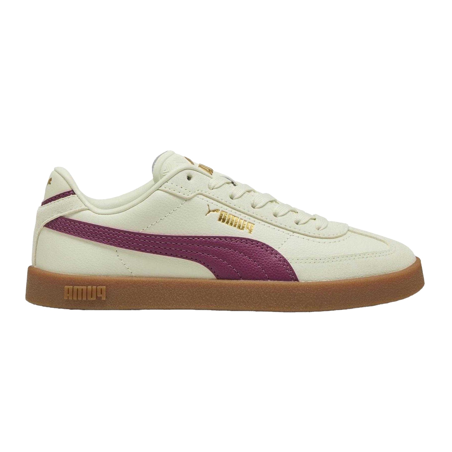 Wild Green - Front - Puma Childrens-Kids Club II Era Leather Trainers