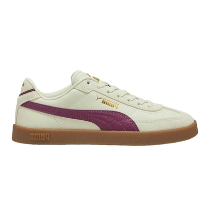 Wild Green - Front - Puma Childrens-Kids Club II Era Leather Trainers