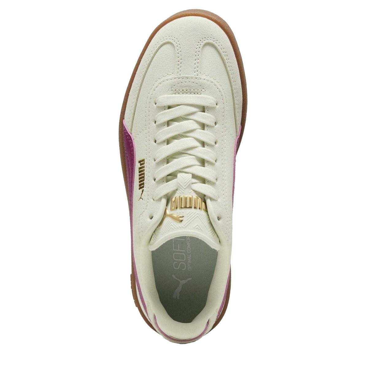 Wild Green - Side - Puma Childrens-Kids Club II Era Leather Trainers