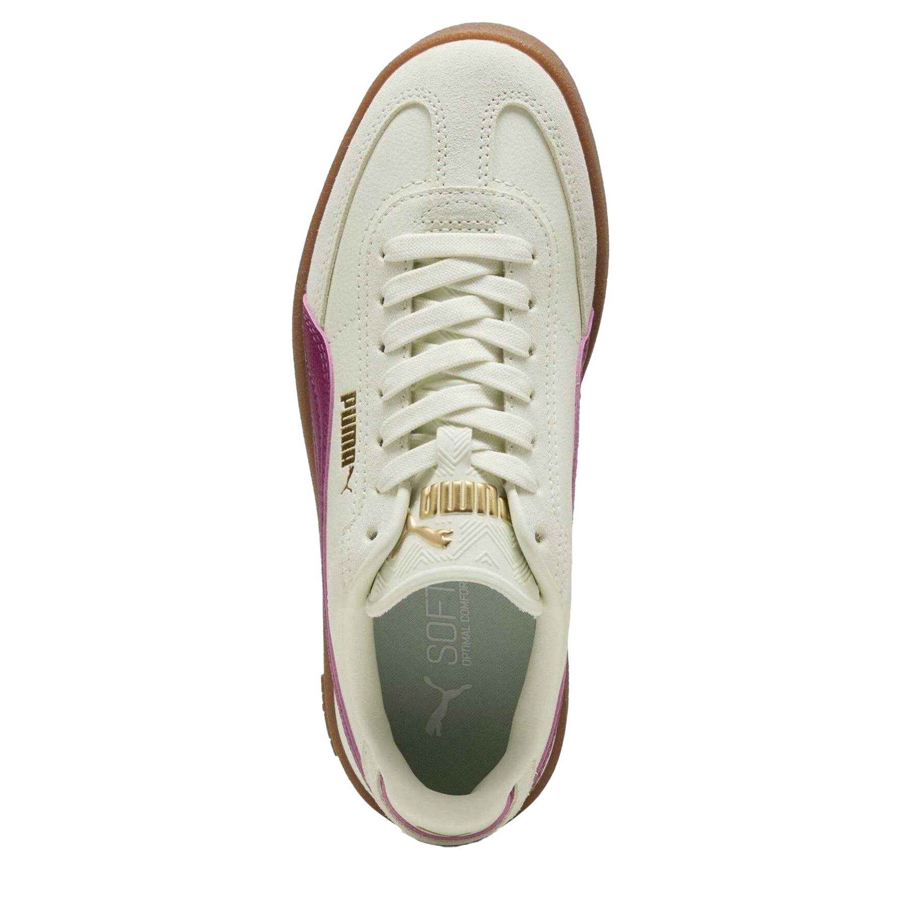 Wild Green - Side - Puma Childrens-Kids Club II Era Leather Trainers