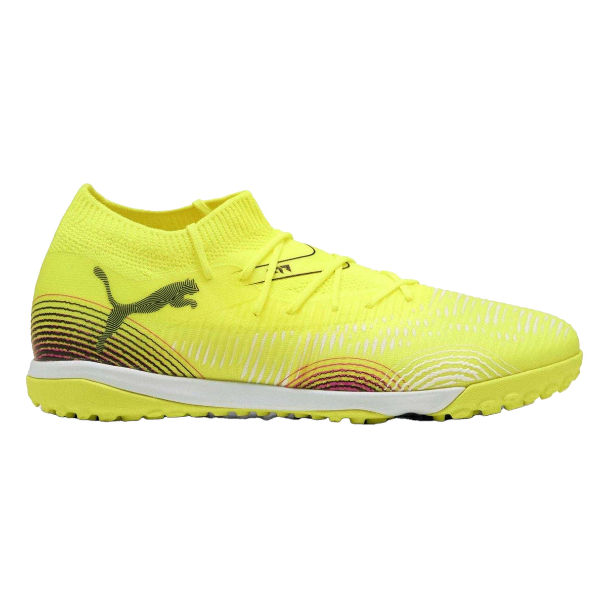 Yellow - Front - Puma Mens Future 8 Match Turf Training Astro Turf Trainers