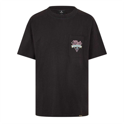 Jet Black - Front - Represent Mens Mel´s Diner Chest Pocket Oversized T-Shirt