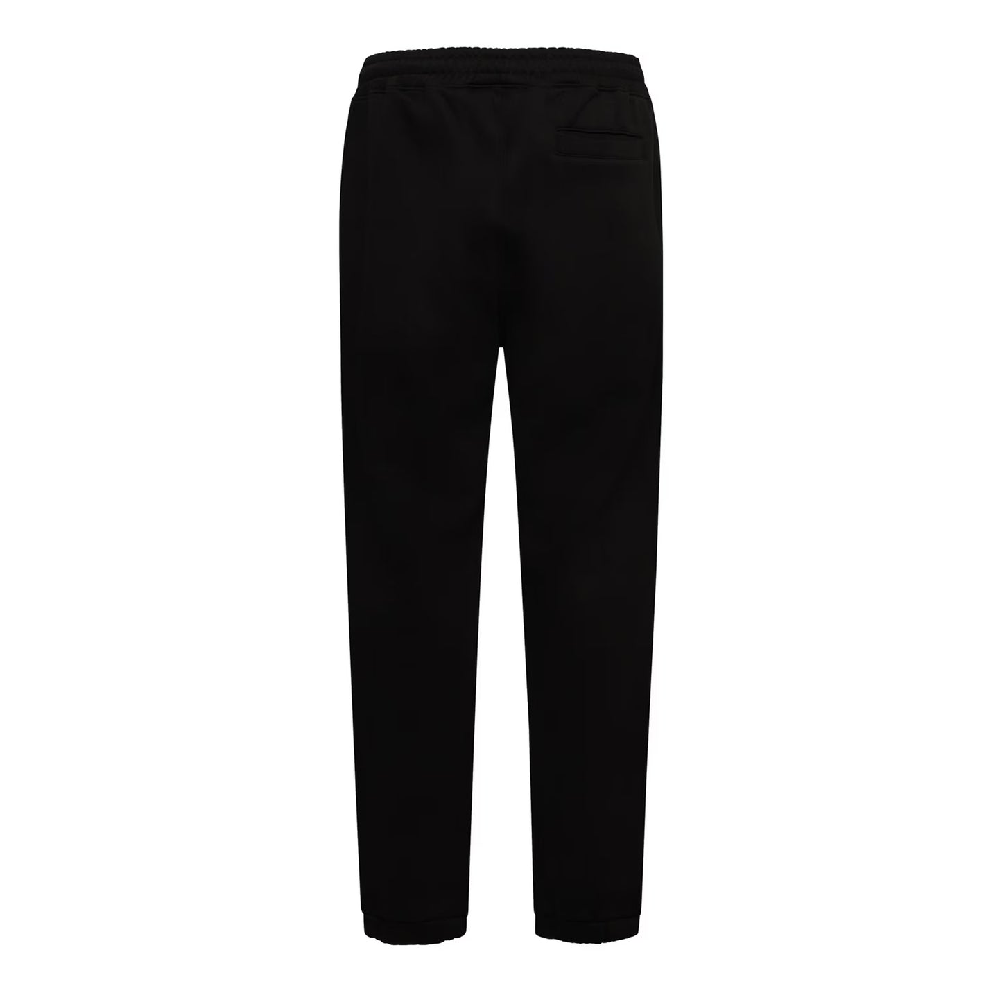 Black - Back - Essentials Mens Fleece Relaxed Fit Joggers