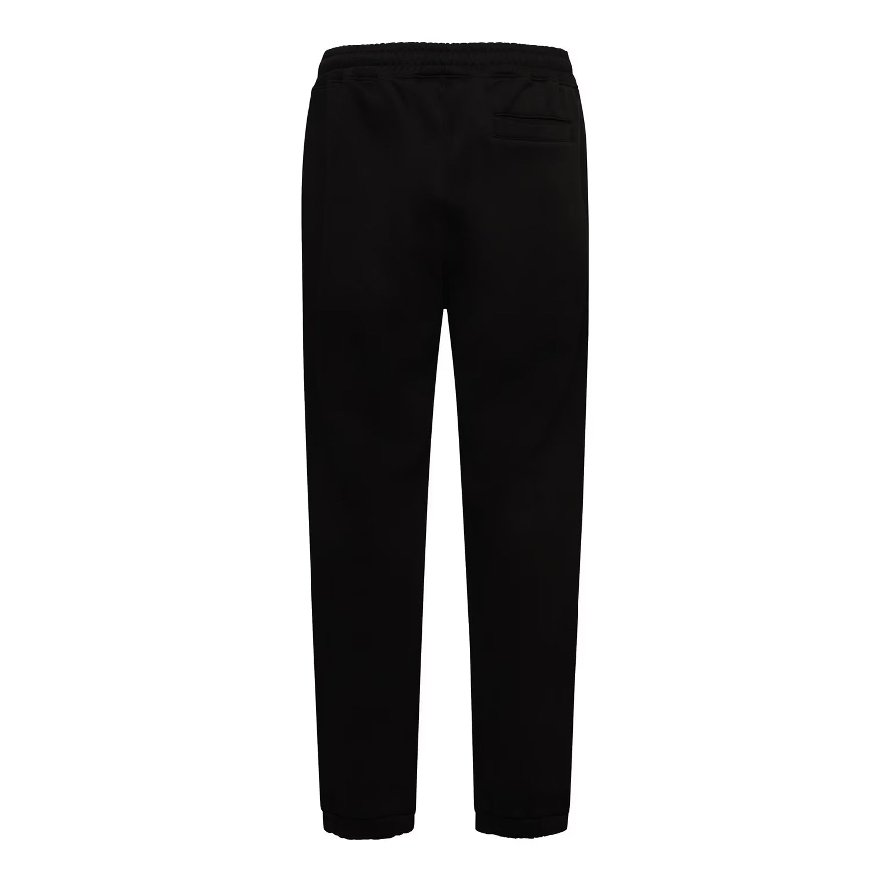 Black - Back - Essentials Mens Fleece Relaxed Fit Joggers
