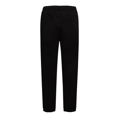 Black - Back - Essentials Mens Fleece Relaxed Fit Joggers