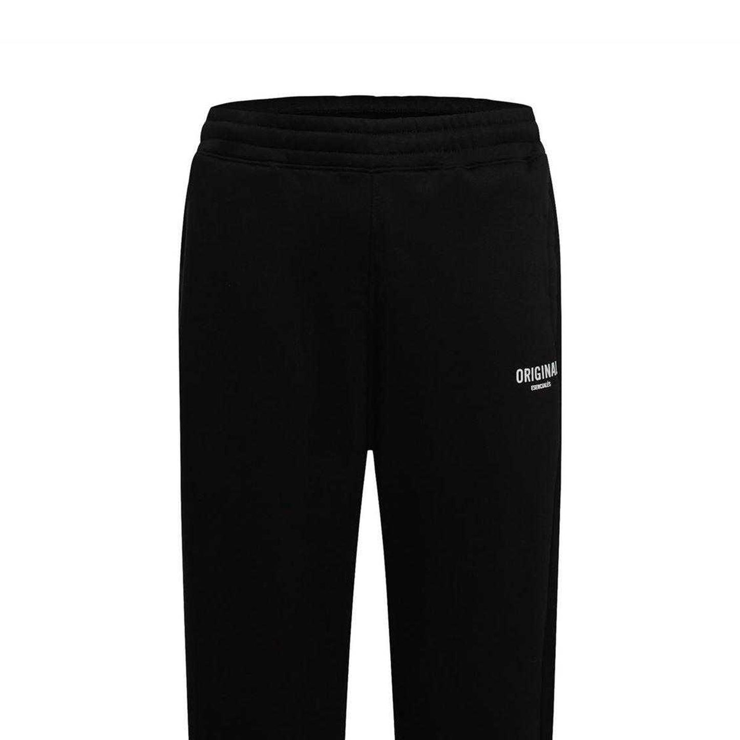 Black - Side - Essentials Mens Fleece Relaxed Fit Joggers