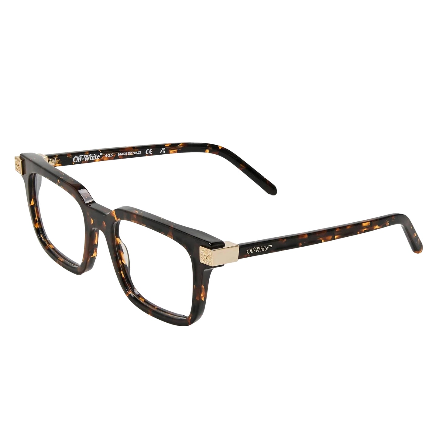 Dark Havana Brown - Front - Off White Unisex Adult Style 8S Sunglasses
