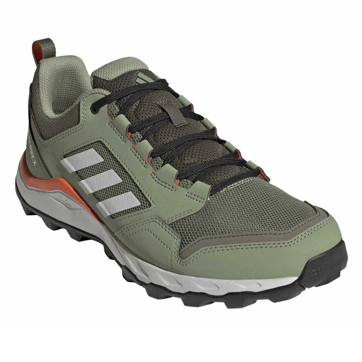 Green-Grey-Impact Orange - Pack Shot - Adidas Mens Terrex Tracerocker 2 Shoes