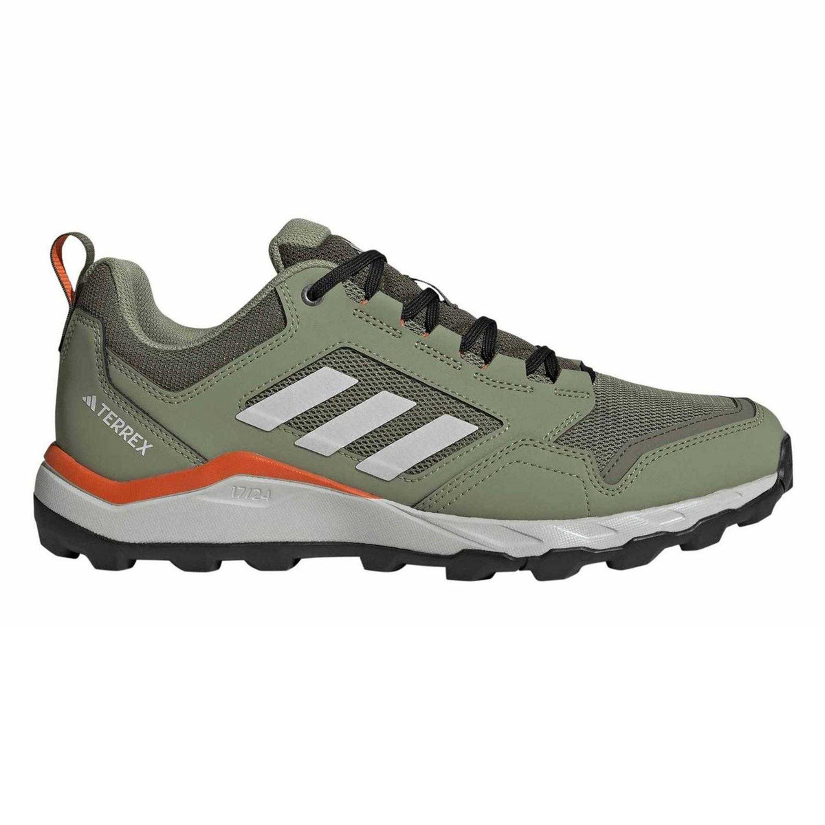 Green-Grey-Impact Orange - Front - Adidas Mens Terrex Tracerocker 2 Shoes