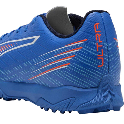 Blue-White - Close up - Puma Unisex Adult Ultra 6 Match Turf Training Astro Turf Trainers